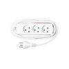 MicroConnect Power strip 3 lizdai 5m Baltas