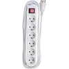 MicroConnect Power strip 6 lizdai 3m Baltas maitinimo kabelis