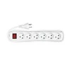 MicroConnect Power strip 6 lizdai 3m Baltas maitinimo kabelis