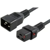 MicroConnect Powercord C19 IEC Lock - C20 juodas 2,5m, PC2634
