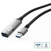 USB kabelis MicroConnect USB-A - USB-A 10 m Juodas (USB3.0AAF10A)
