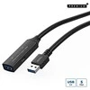 Kabelis USB MicroConnect USB-A - USB-A Juodai-sidabrinė (USB3.0AAF20A)