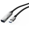 USB kabelis MicroConnect USB-A - USB-A 5 m Juodas (USB3.0AF5A)