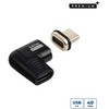 Adapteris USB MicroConnect USB-C - USB-C Sidabrinė (MC-USB4CCMF-MAGNETIC)