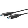 USB kabelis MicroConnect USB-A - USB-A 15 m Juodas (USB3.0AA15BOP)