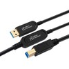 Kabelis USB MicroConnect USB-A - USB-B 10 m Juodas (MC-USB3.0AB10OP)