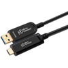 USB kabelis MicroConnect USB-A - USB-C 10m juodas (MC-USB3.2CA10OP)