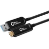 Kabelis USB MicroConnect USB-A - USB-C 20 m Juodas (USB3.1CA20OP)