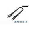 Kabelis USB MicroConnect USB-C - USB-C 0.15 m Juodas (Premium USB-C cable 0,15m)