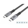 USB kabelis MicroConnect USB-C - USB-C 4 m juodas pilkas (USB3.2CC4)
