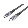 USB kabelis MicroConnect USB-C - USB-C 4 m juodas pilkas (USB3.2CC4)