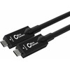 Kabelis USB MicroConnect USB-C - USB-C 12.5 m Juodas (USB3.2CC12OP)