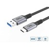 Kabelis USB MicroConnect USB-A - USB-C 0.25 m Juodas (USB3.2AC025)