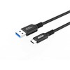 Kabelis USB MicroConnect USB-A - USB-C 0.25 m Juodas (USB3.2AC025)