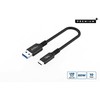 Kabelis USB MicroConnect USB-C - USB-A 0,15 m Juodas (Premium USB-C to USB-A kabelis)