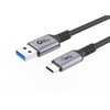USB kabelis MicroConnect USB-C - USB-A 2 m juodas (USB3.2AC2)