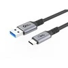 USB kabelis MicroConnect USB-C - USB-A 1,5 m juodas (USB3.2AC15)