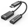 Adapteris USB MicroConnect MC-USBC-CFAF USB-C - USB-A + USB-C Sidabrinė (MC-USBC-CFAF)