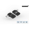 Adapteris USB MicroConnect USB-C - USB-C Sidabrinė (Premium USB4 Gen 3x2 USB-C)