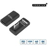 Adapteris USB MicroConnect Premium USB-C - USB-C Juodas (USB4-CCFAS-240W)