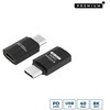 Adapteris USB MicroConnect USB-C - USB-C Juodas (Premium USB4 Gen 3x2 USB-C)