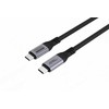 Kabelis USB MicroConnect USB-C - USB-C 1 m Juodas (USB4CC1-240W-80GBPS)