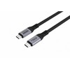Kabelis USB MicroConnect USB-C - USB-C 0.5 m Juodas (USB4CC05-240W-80GBPS)