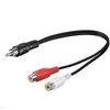 Kabelis MicroConnect RCA (Cinch) - RCA (Cinch) x2 0.2m juoda (AUDC02)
