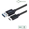 Kabelis USB MicroConnect USB-A - USB-C 2 m Juodas (ReConnect USB-C to USB-A 3.2)