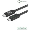 Kabelis USB MicroConnect USB-C - USB-C 1 m Juodas (ReConnect USB4 Gen 3x2 cable,)