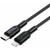USB laidas MicroConnect USB-C - Lightning 2 m Juodas (ECO-USB3.1CL2*)