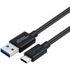 Kabelis USB MicroConnect USB-A - USB-C 2 m Juodas (ReConnect USB-C to USB-A 3.2)