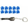 MicroConnect Microconnect MC-RJ45PORTBLOCK-B bloker portów Klucz blokady portu RJ-45 Juodas, Mėlyna 10 vnt.