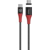 Kabelis USB MicroConnect USB-C - USB-C 1.5 m Juodai-raudona (Safe Charge Magnetic USB-C to)
