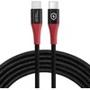Kabelis USB MicroConnect USB-C - USB-C 1.5 m Juodai-raudona (Safe Charge USB-C to C Data)