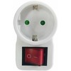 MicroConnect Safety Socket Adapteris, Baltas