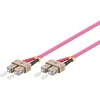 MicroConnect SC/UPC-SC/UPC Światłowodowy OM4 15m Violetinis (FIB222015-4)