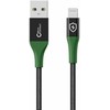 USB laidas MicroConnect USB-A - Lightning 1 m Žalias (Smart Charge MFI USB-A - Lightning)
