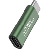 Įkroviklis MicroConnect Smart Charge USB-C przejściówka do kabli USB-C 100W Žalias