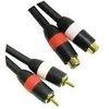 Kabelis MicroConnect RCA (Cinch) x2 - RCA (Cinch) x2 2.5m juoda (AUDCH3)