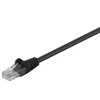 MicroConnect U / UTP CAT5E 0,3M Juodas PVC (UTP5003S)