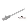 MicroConnect Patchord U / UTP, CAT5E, pilka, 5 Pakuotė, 15m (Va-UTP515VP)