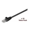 MicroConnect RJ- 45 / RJ- 45 kt.5E U / UTP Pilkas 10vnt. 2 m (V-UTP502SVP)