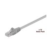 MicroConnect Patchord U / UTP CAT5E, 10 pakuotė, pilka, 10m (V-UTP502VP)