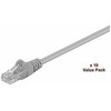 „MicroConnect U/UTP CAT5e“ 2m pilkas/levandų spalvos