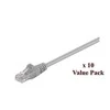 MicroConnect U / UTP CAT5E 5M Pilkas x10 (V-UTP505VP)