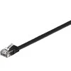 MicroConnect CAT6 UTP 0.25M Plokščia, juoda (V-UTP60025S-FLAT)