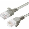 MicroConnect RJ-45 / RJ-45 kat.6 U / UTP Pilka 1m (V-UTP601-SLIM)