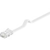 „MicroConnect CAT6 UTP 2M“ plokščias kabelis, Baltas (V-UTP602W- FLAT)