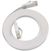 MicroConnect U/UTP CAT6A 1M Baltas Flat